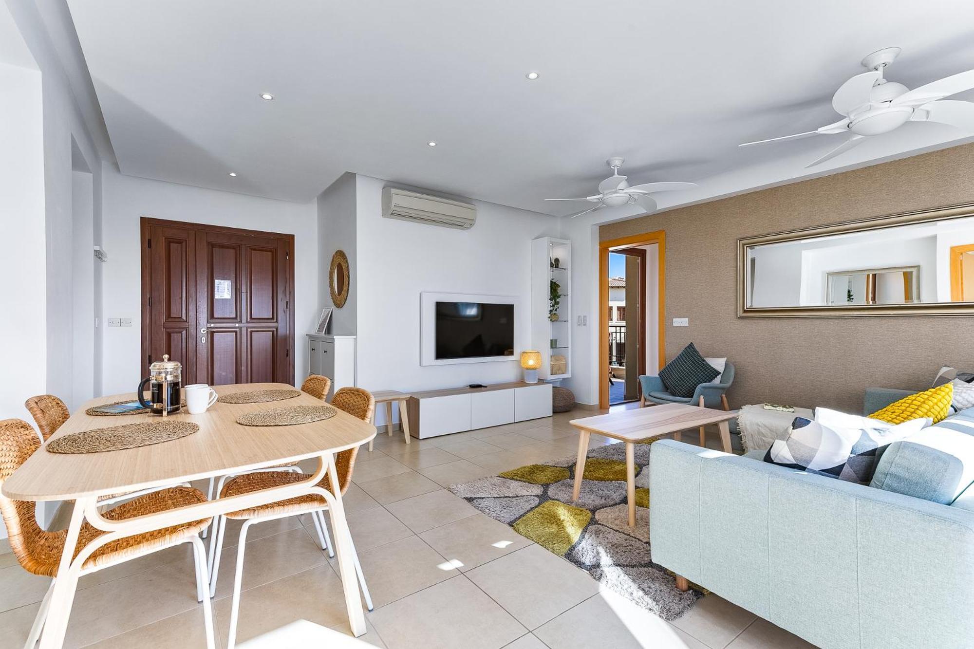 2 Bedroom Apartment Thalassa With Sea And Sunset Views, Aphrodite Hills Resort Куклия Экстерьер фото